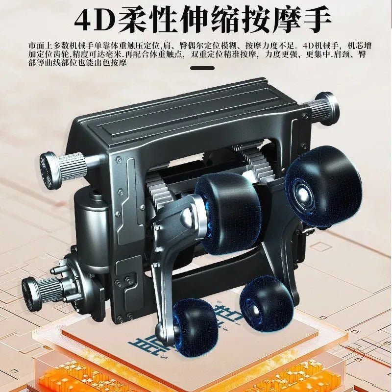 2025 Latest Double core slide rail 3D full body massage chair zero gravity folding recliner luxury zero gravity massage chair - Wellness Wave Fitness