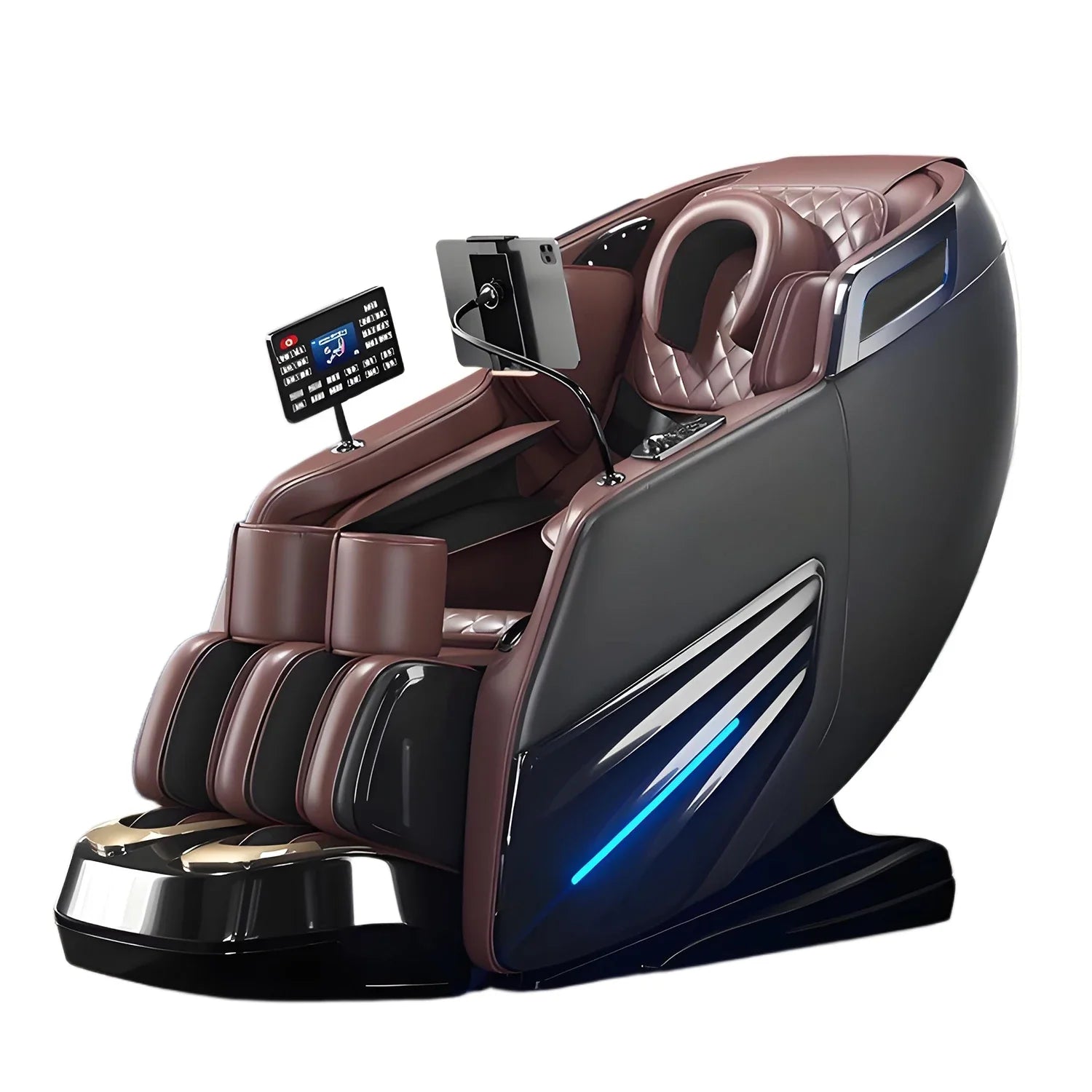 6D AUTO Massage Chair Full Body Massage Zero Gravity Relaxation Recliner with SL - Track Bluetooth Speaker and Heating Function - Wellness Wave Fitness