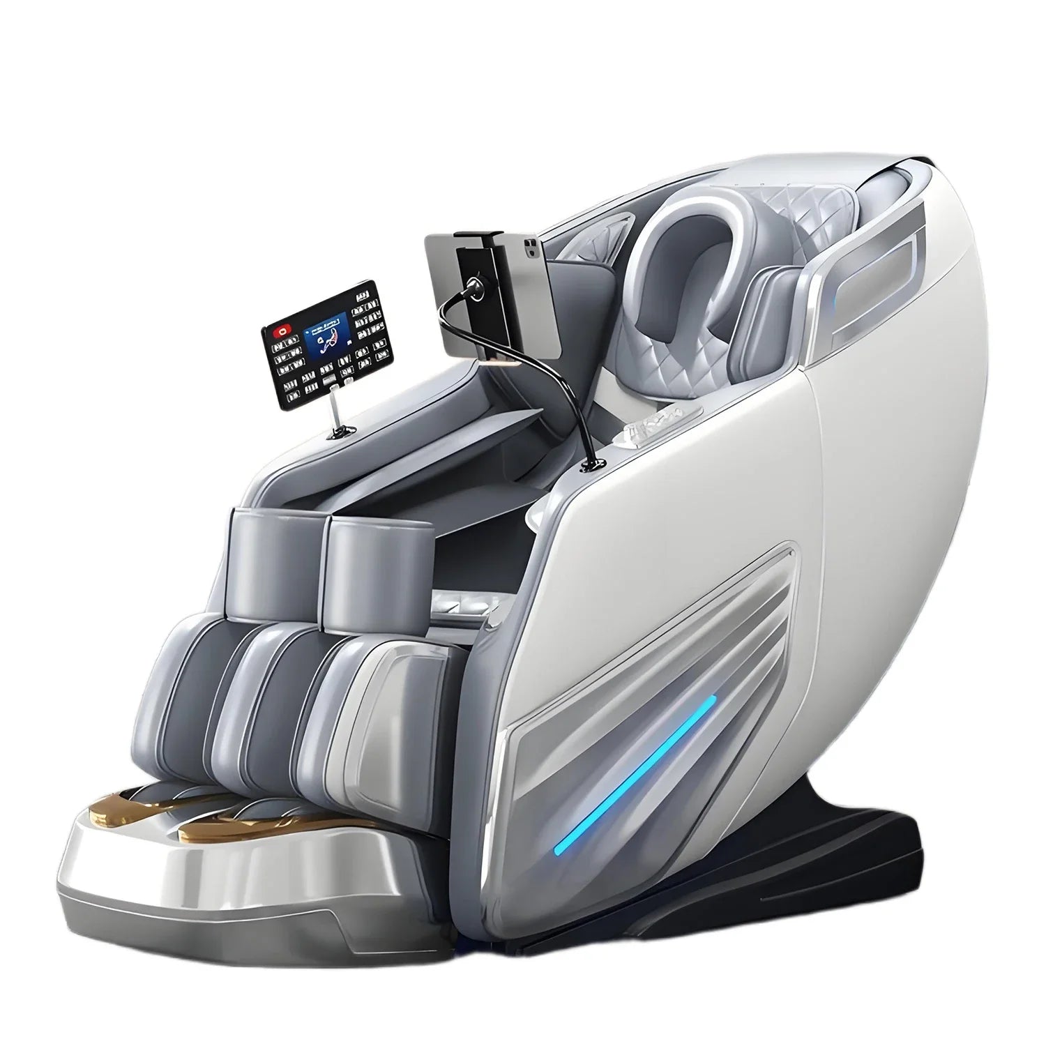 6D AUTO Massage Chair Full Body Massage Zero Gravity Relaxation Recliner with SL - Track Bluetooth Speaker and Heating Function - Wellness Wave Fitness
