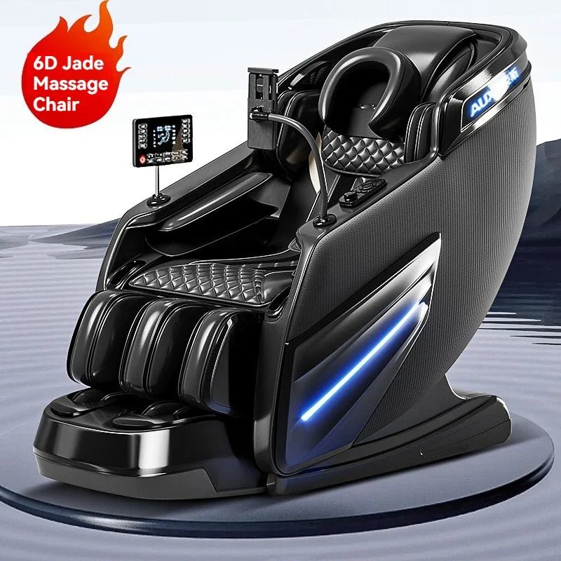 6D AUTO Massage Chair Full Body Massage Zero Gravity Relaxation Recliner with SL - Track Bluetooth Speaker and Heating Function - Wellness Wave Fitness
